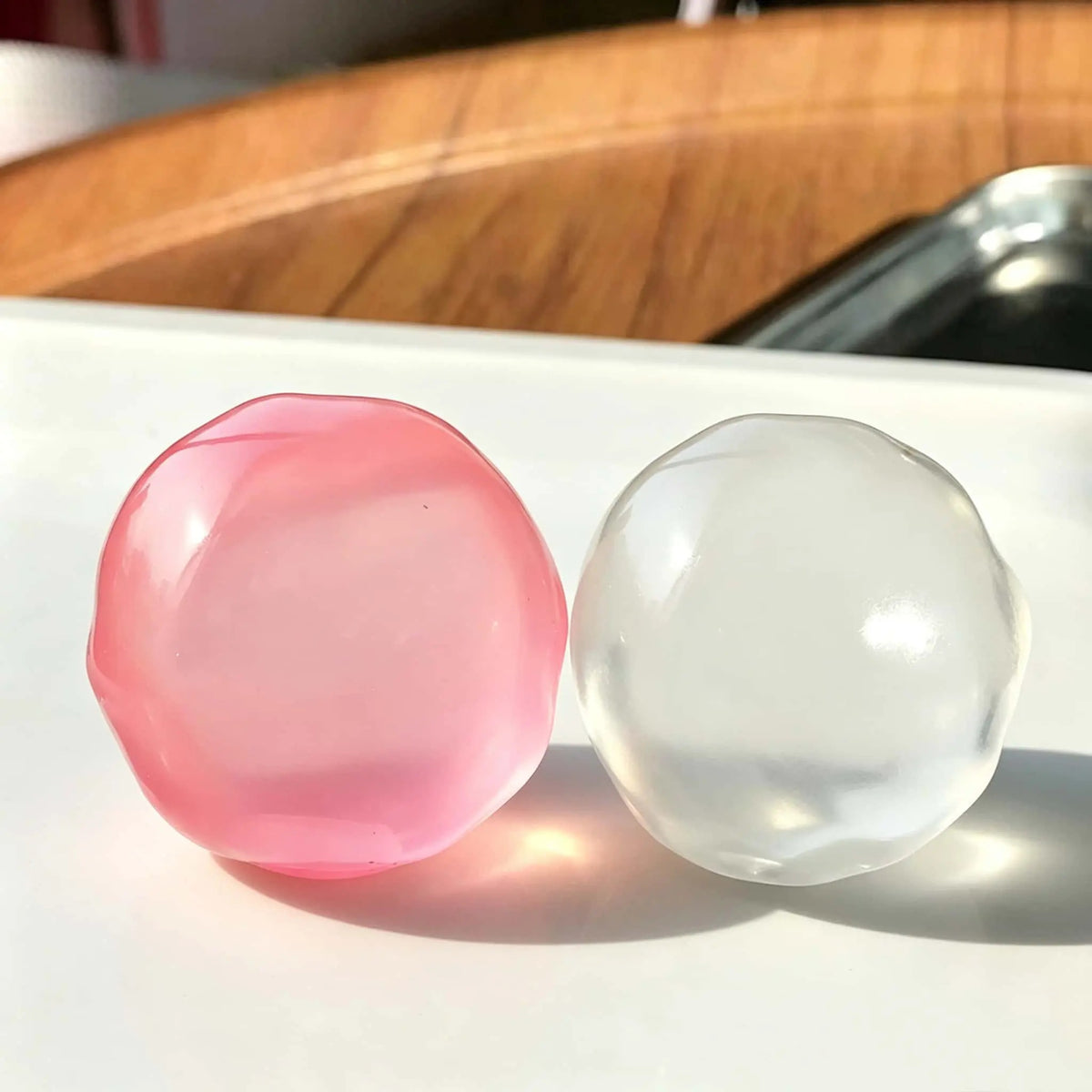 ELMPORCH™ 6cm Stress Relief Coconut Oil Squishy Fidget Toy Soft Coconut Oil Stress Ball No Rebound High-value Appearance Reusable Coconut Oil Squeeze Ball Adhd Desk Ornament, Super Soft Squishy Texture