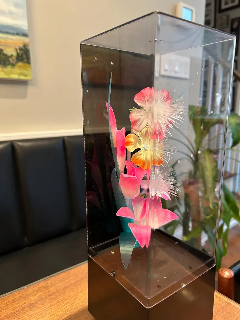 Vintage Fiber Optic Lamp floral lamp
