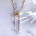 Double Terminated Crystal Quartz Point Pendant