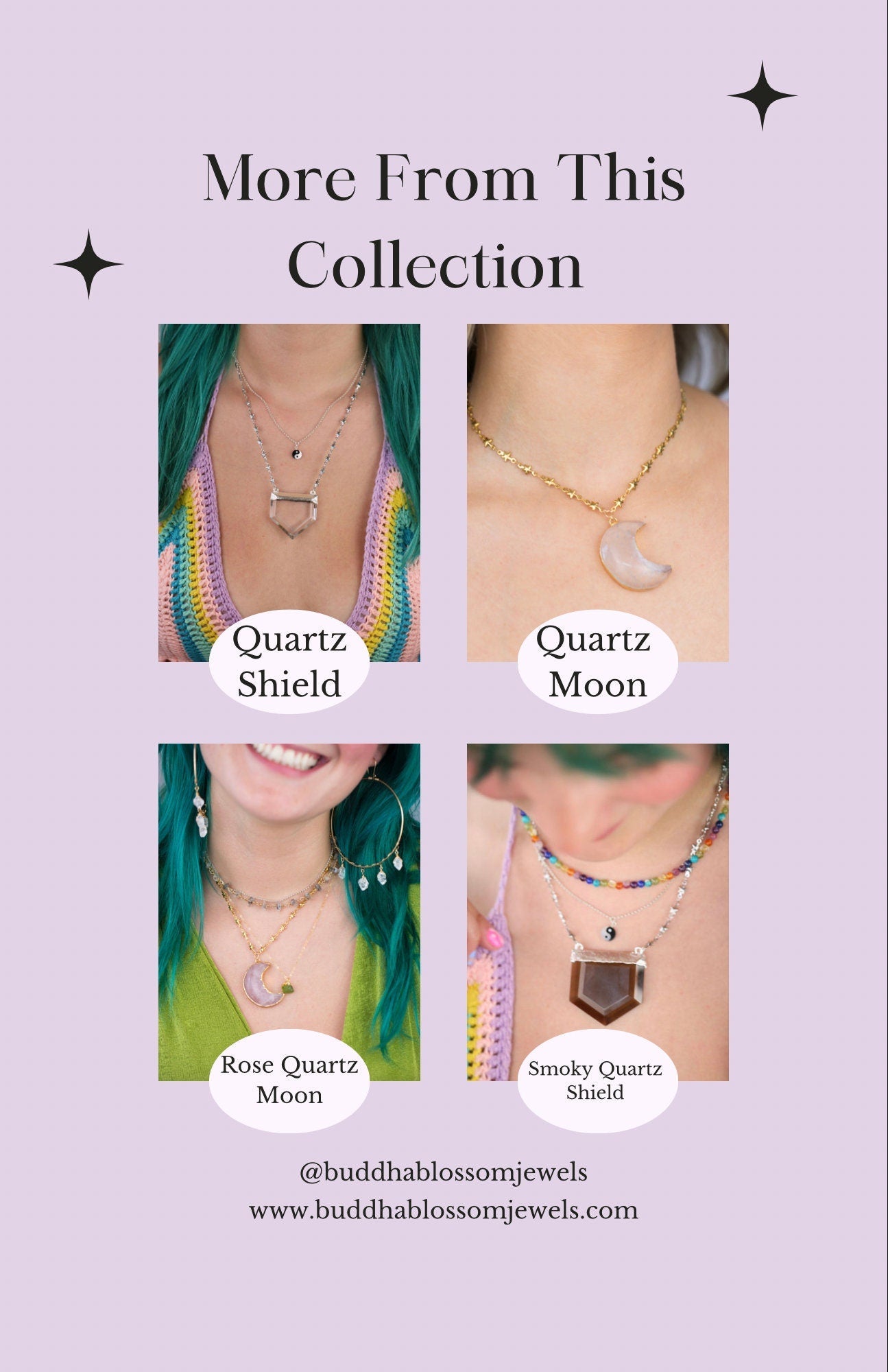 Stellar Guardian Crystal Amulet in Crystal Quartz on Gold or Silver Chain