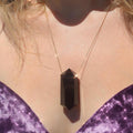 Extra Large Double Terminated Smoky Quartz Pendant