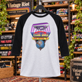 1985 Texxas Jam Retro Raglan Shirt — Cotton Bowl, Dallas — front view