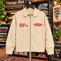 Boston 1979 Texas Tour Retro Zip Jacket — Cream — front view