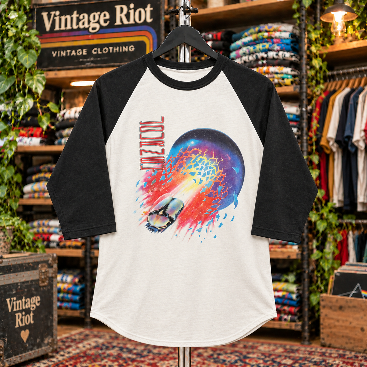 Journey Escape Tour ’81 Retro Raglan Shirt — front view