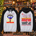 1986 Texxas Jam Retro Pullover Hoodie — Heather Gray / Black — front and back of one garment
