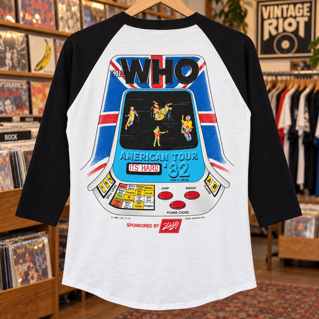 1982 The Who American Tour Reproduction Raglan Shirt - back