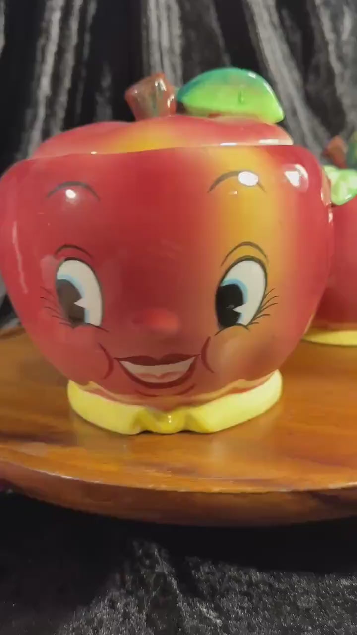 Smiling Apple Decorative Jar – A Familiar Kitchen Smile